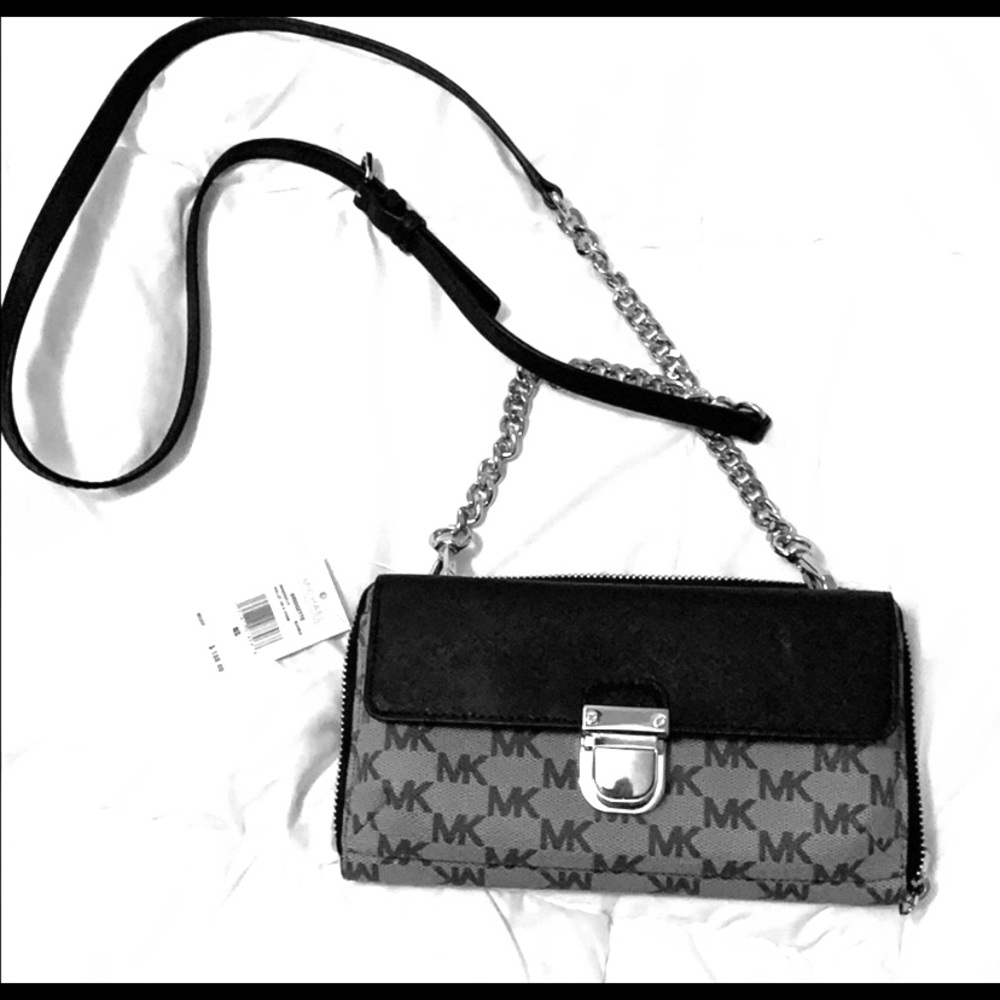 Michael Kors Bridgette wallet on a chain